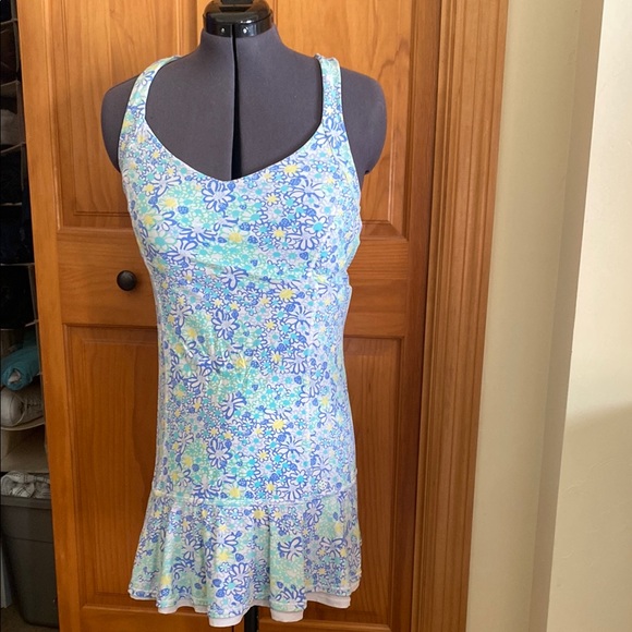 Lily Pulitzer Luxletic Blue Haven Biancas tennis dress size larger - Picture 3 of 8